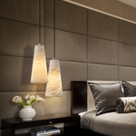 910 Cylindrical Alabaster Wall Lamp - Black Single - Change Supplier