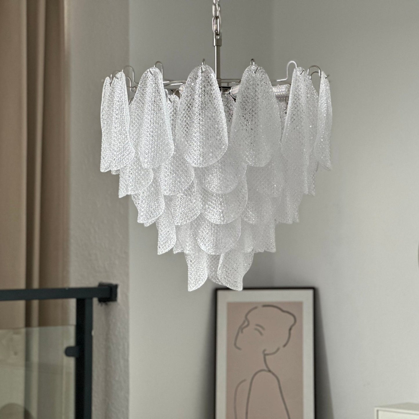 Murano Glass Teardrop Chandelier - YIOSI