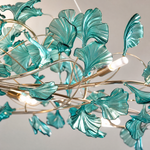 Acrylic Ginkgo Leaf Linear Chandelier for Dining Room Kitchen Island