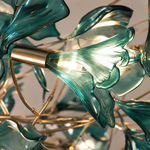 Acrylic Ginkgo Leaf Linear Chandelier for Dining Room Kitchen Island