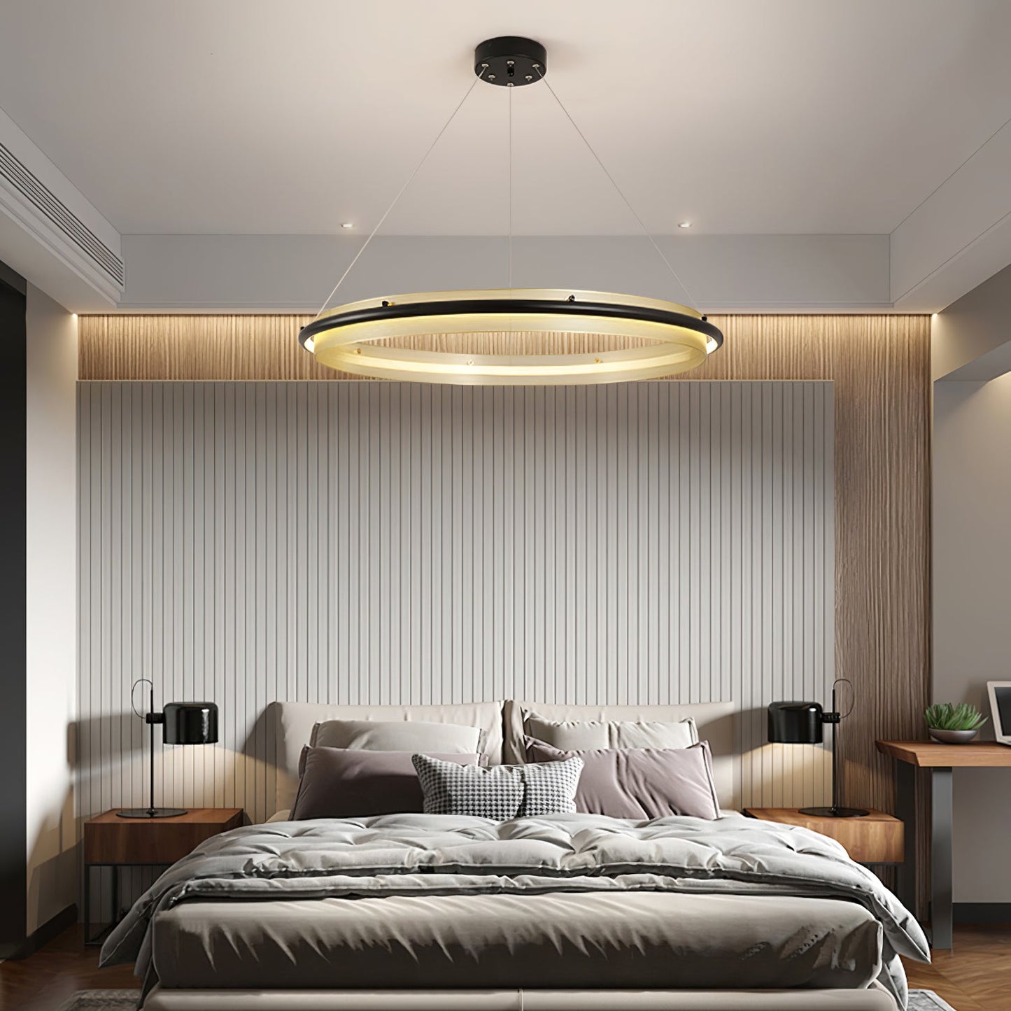 Acrylic LED Round Chandelier - YIOSI