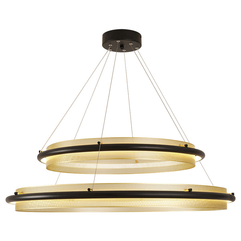 Acrylic LED Round Chandelier - YIOSI