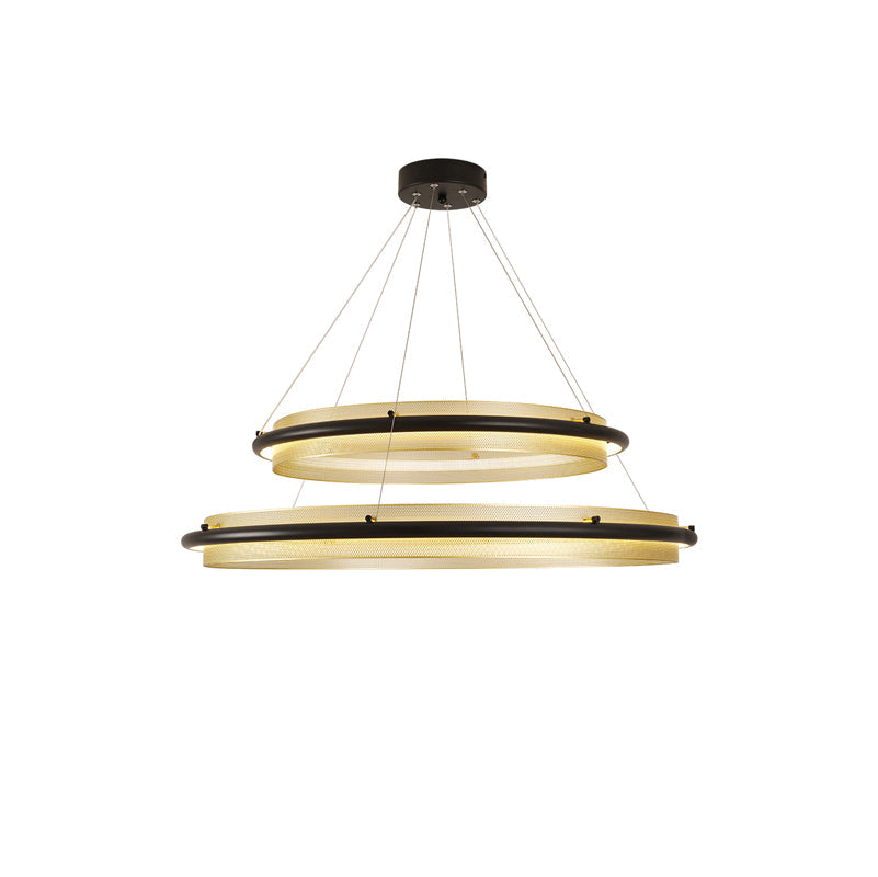 Acrylic LED Round Chandelier - YIOSI