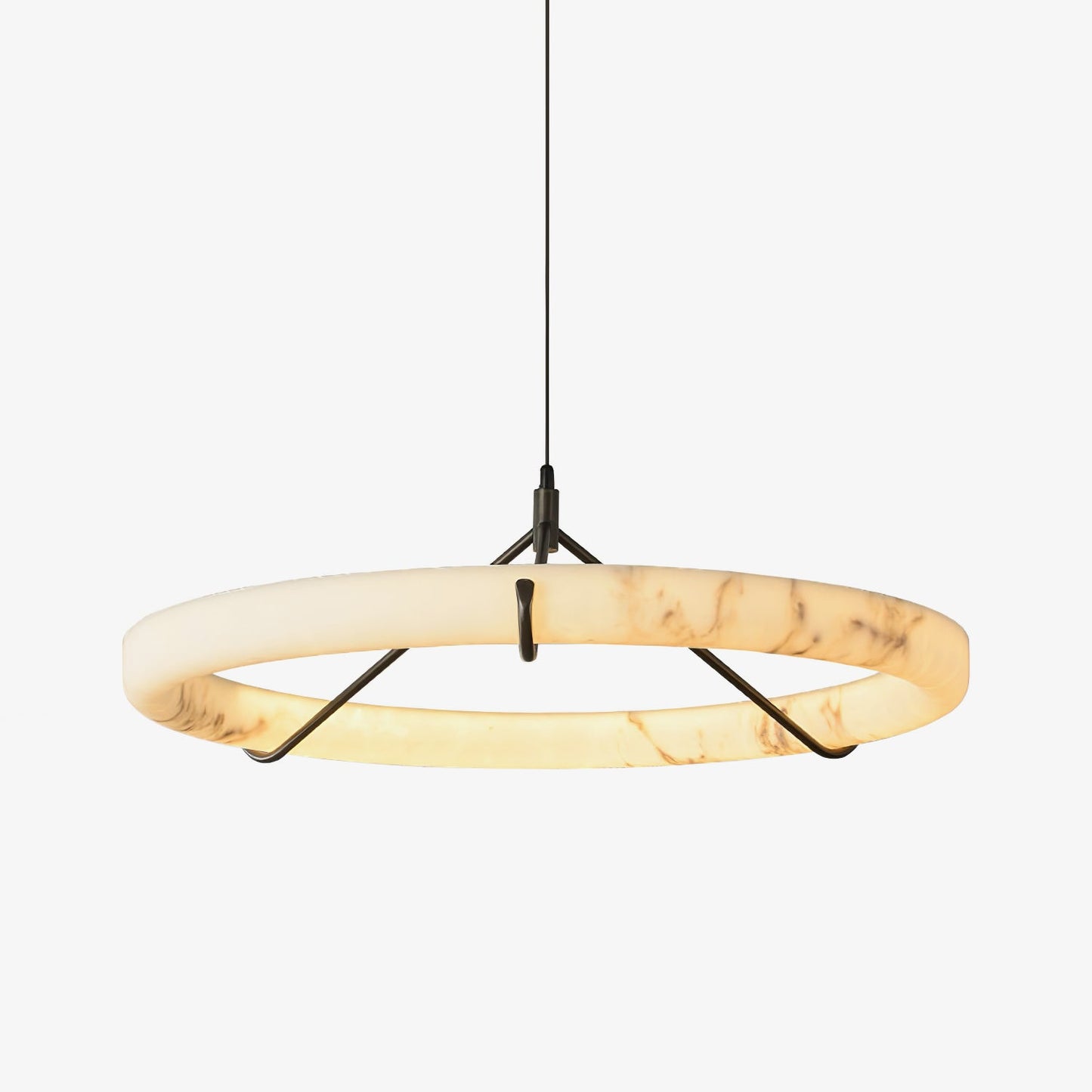 Alabaster Ring Pendant Lamp - YIOSI