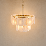 Alabaster Block Round Pendant D600 - Copper