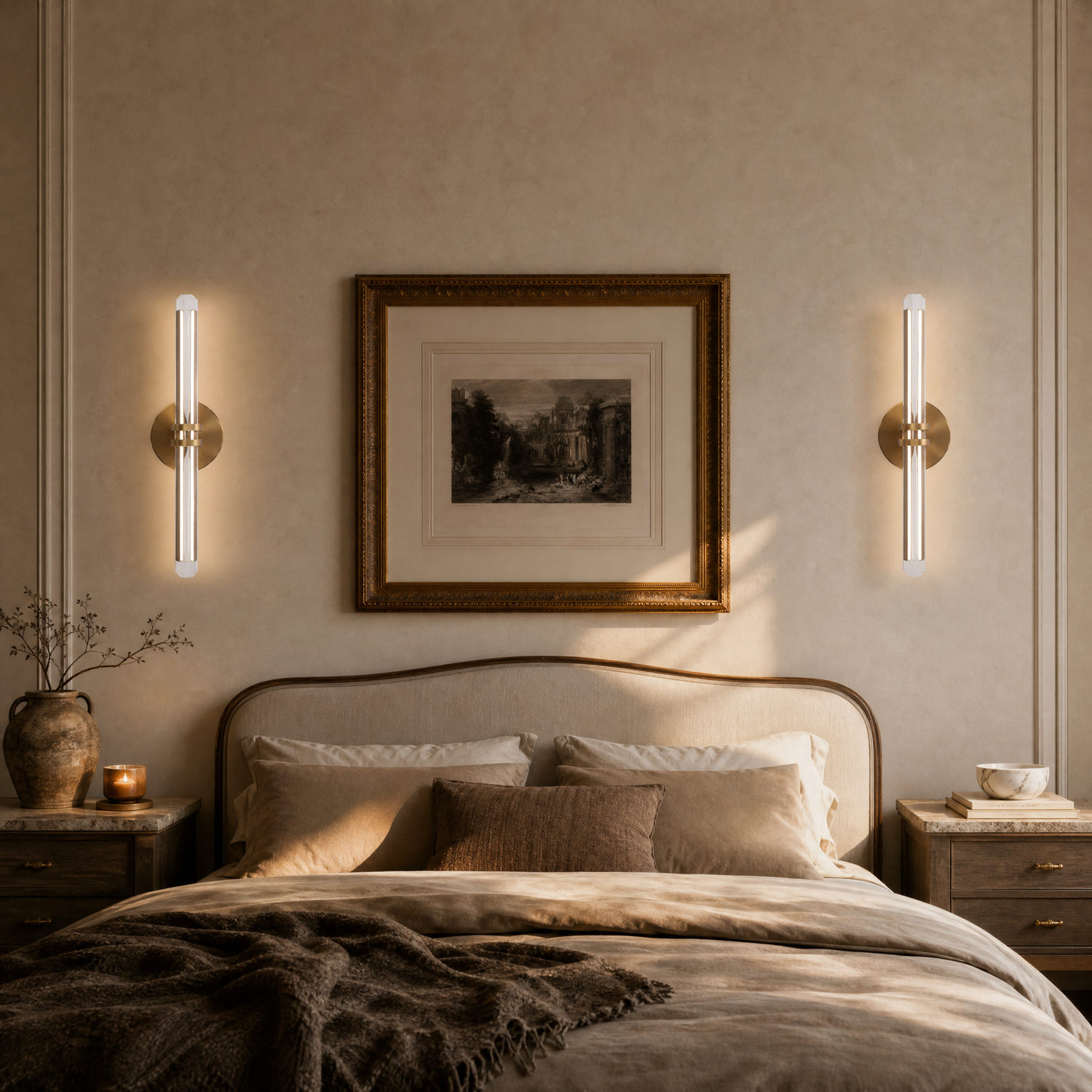 Alabaster Pendant Light 1200 - Matte Black