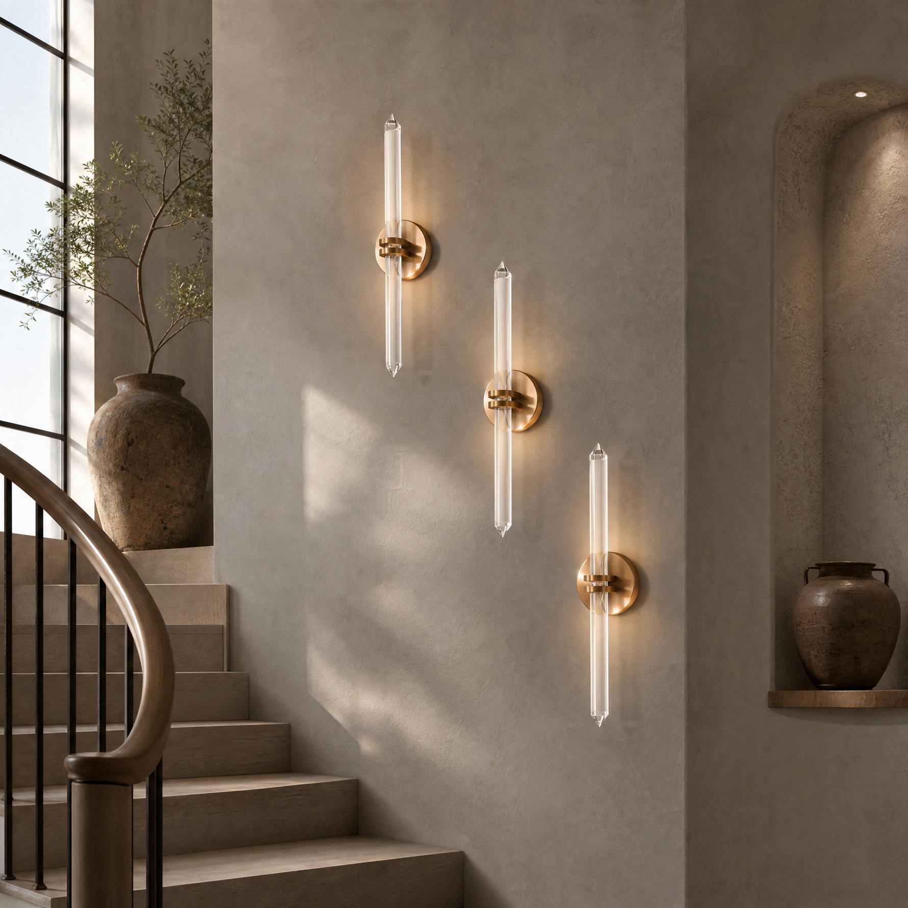 Alabaster Pendant Light 1200 - Matte Black