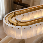Alabaster Slice Chandelier Long 1370