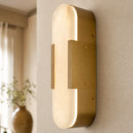 Alabaster Wall Sconce 350H Double - Copper