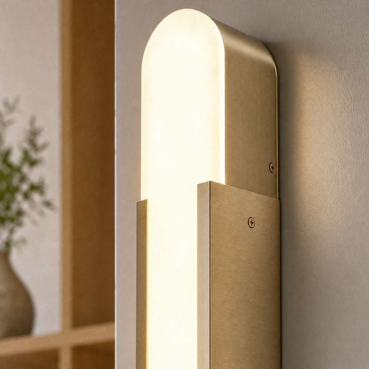 Alabaster Wall Sconce 500H Double - Nickel