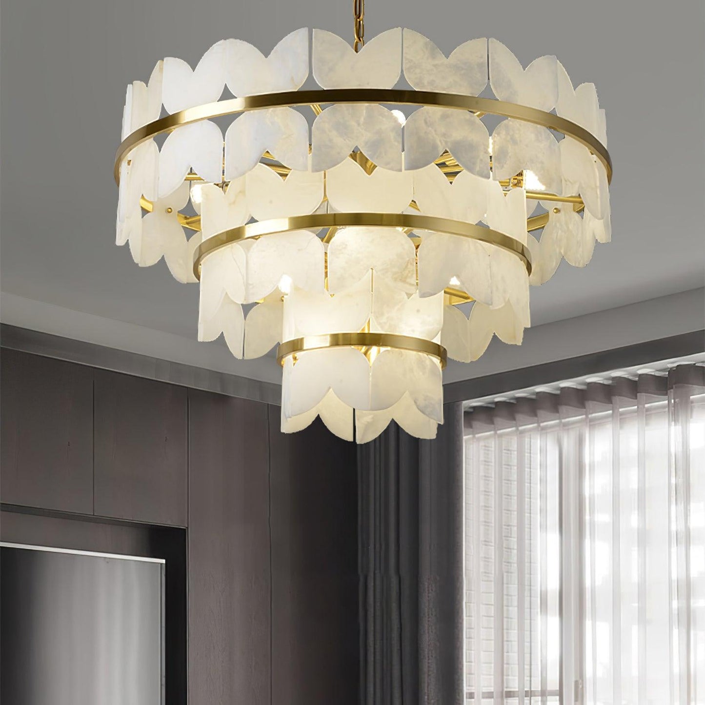 Alabaster Cloudscape Chandelier - YIOSI