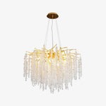 Albero Gold Crystal Chandelier with 8, 10, or 14 Heads