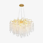 Albero Gold Crystal Chandelier with 8, 10, or 14 Heads