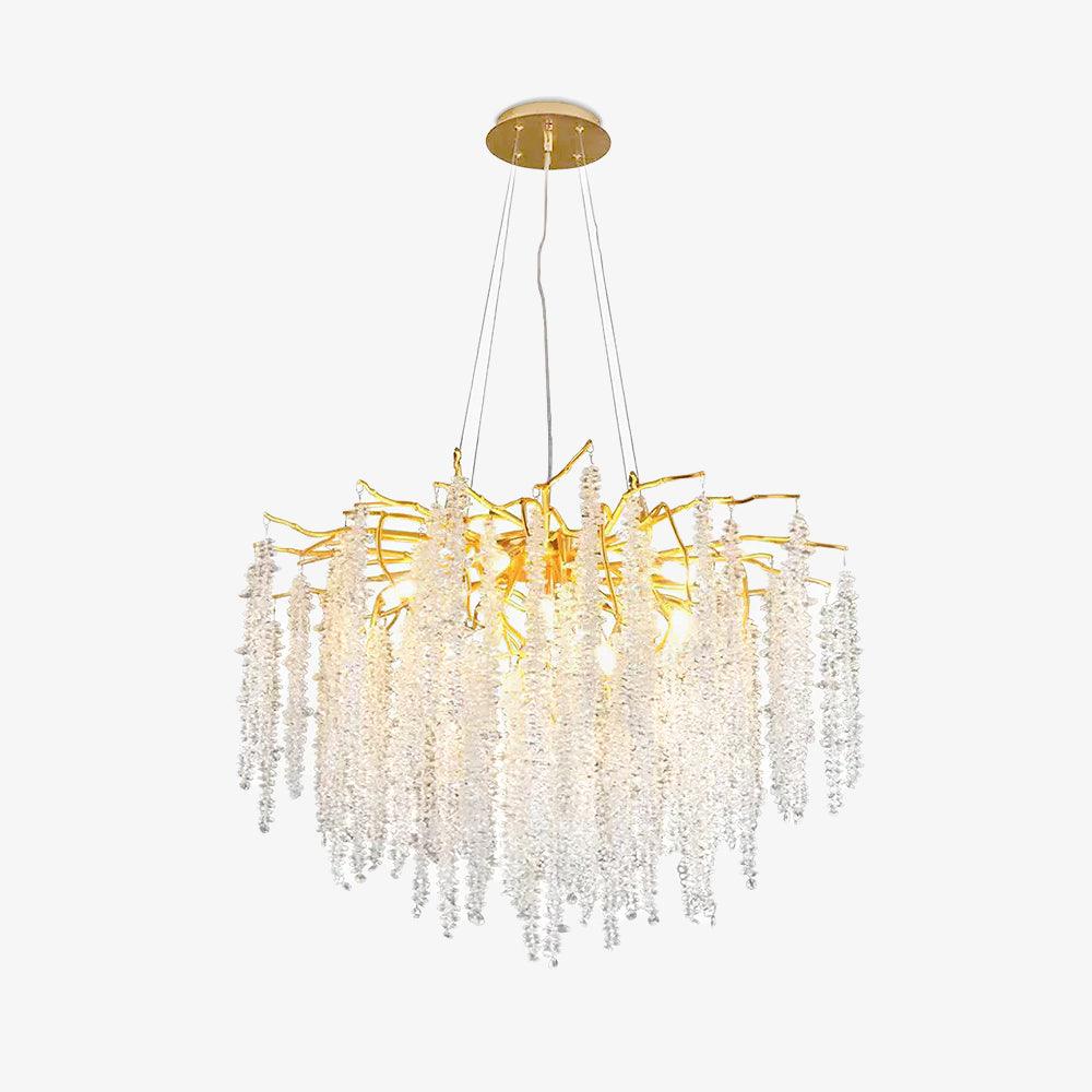 Albero Gold Crystal Chandelier with 8, 10, or 14 Heads