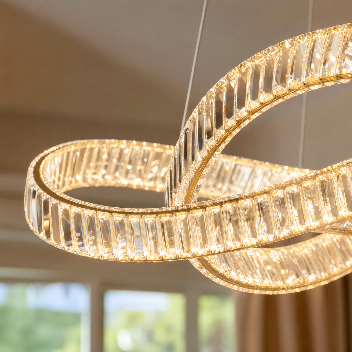 Aletta Slim Halo Chandelier