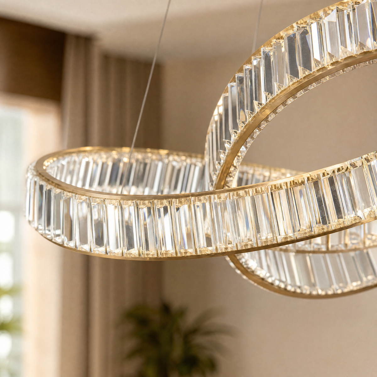 Aletta Slim Halo Chandelier