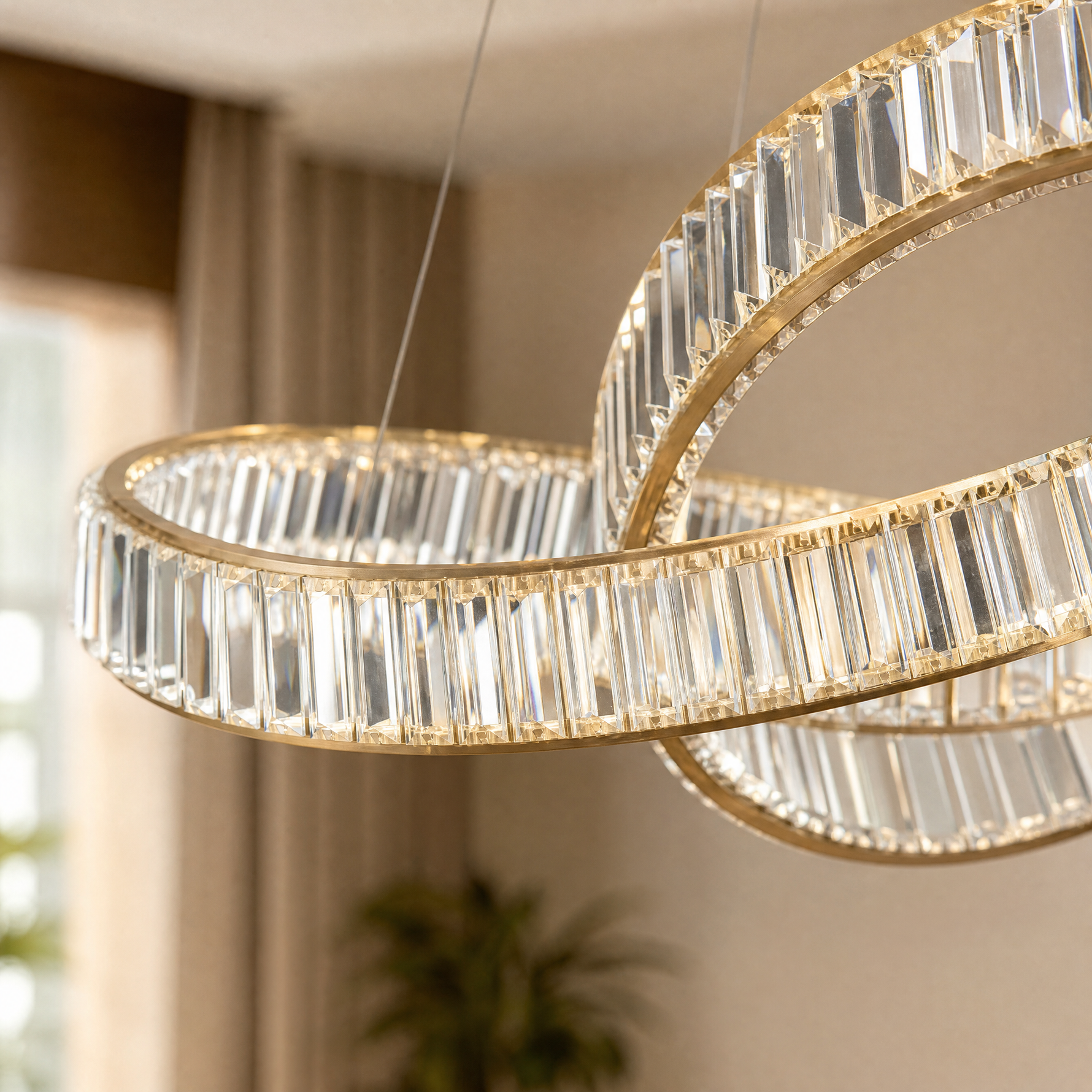 Aletta Slim Halo Chandelier