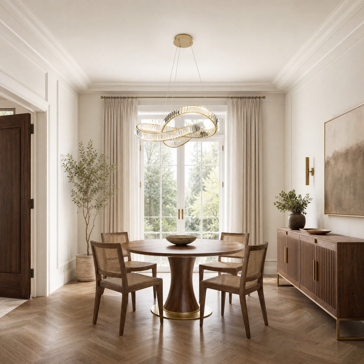 Aletta Slim Halo Chandelier