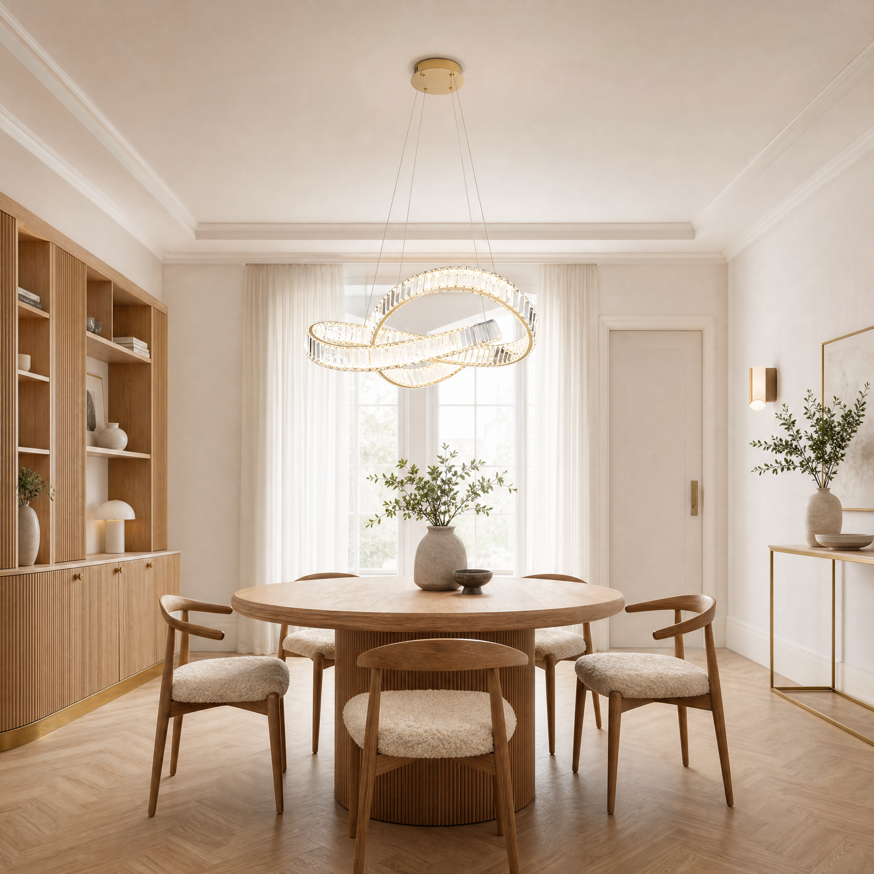 Aletta Slim Halo Chandelier