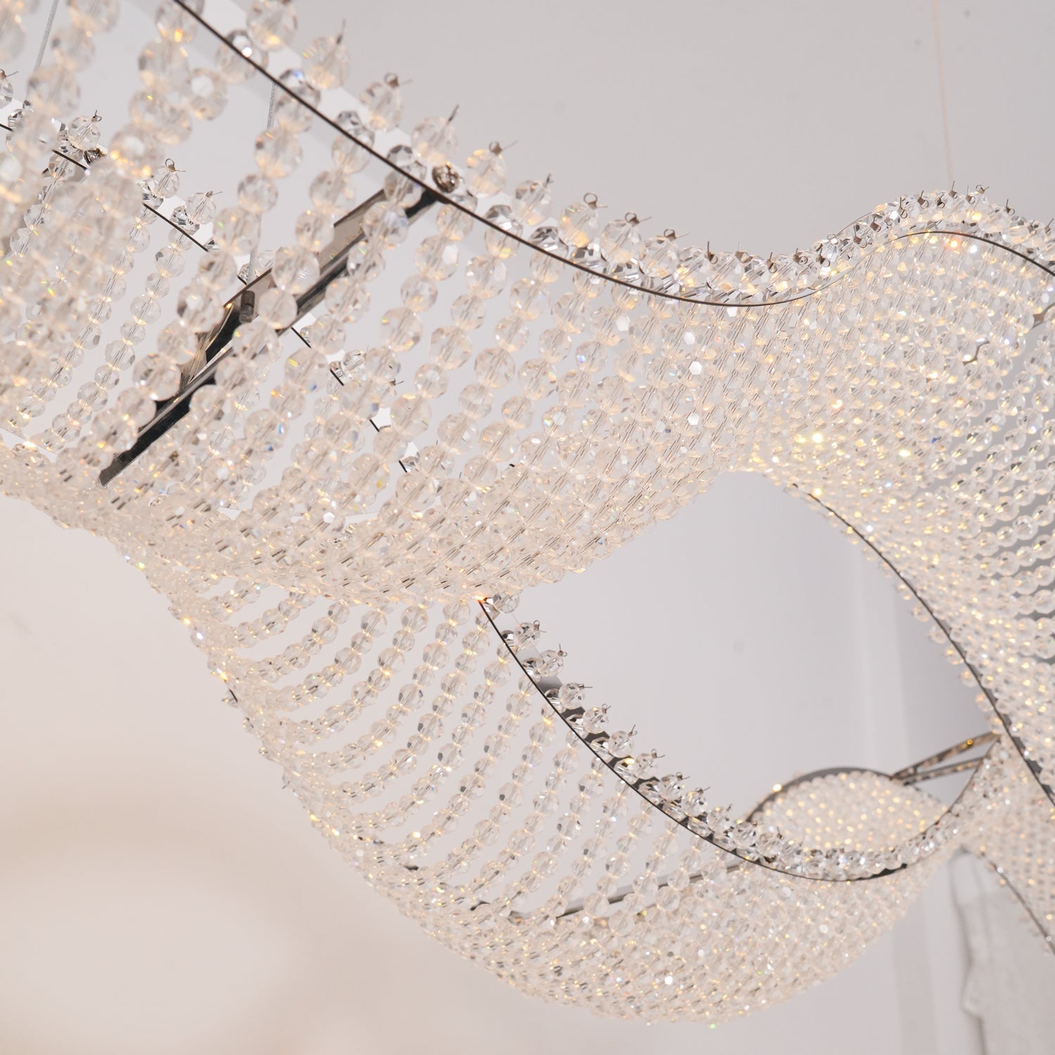 Alon Crystal Chandelier Luxury LED Pendant Light