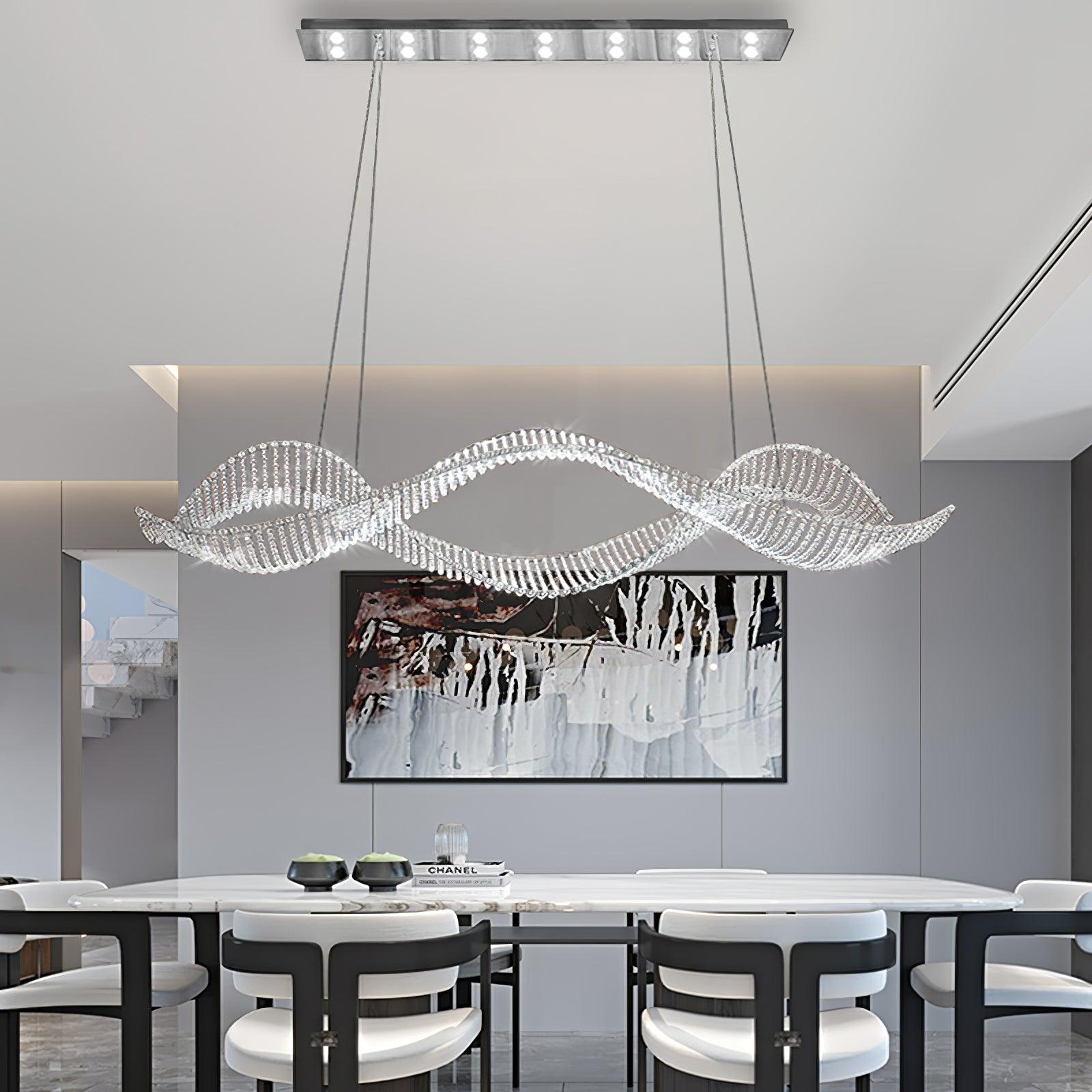 Alon Crystal Chandelier Luxury LED Pendant Light