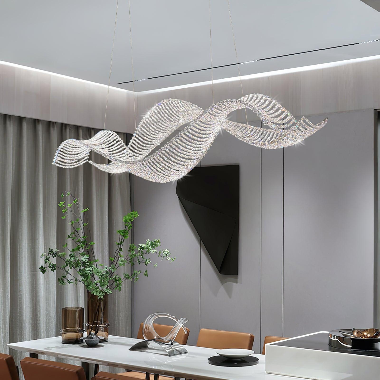 Alon Crystal Chandelier Luxury LED Pendant Light