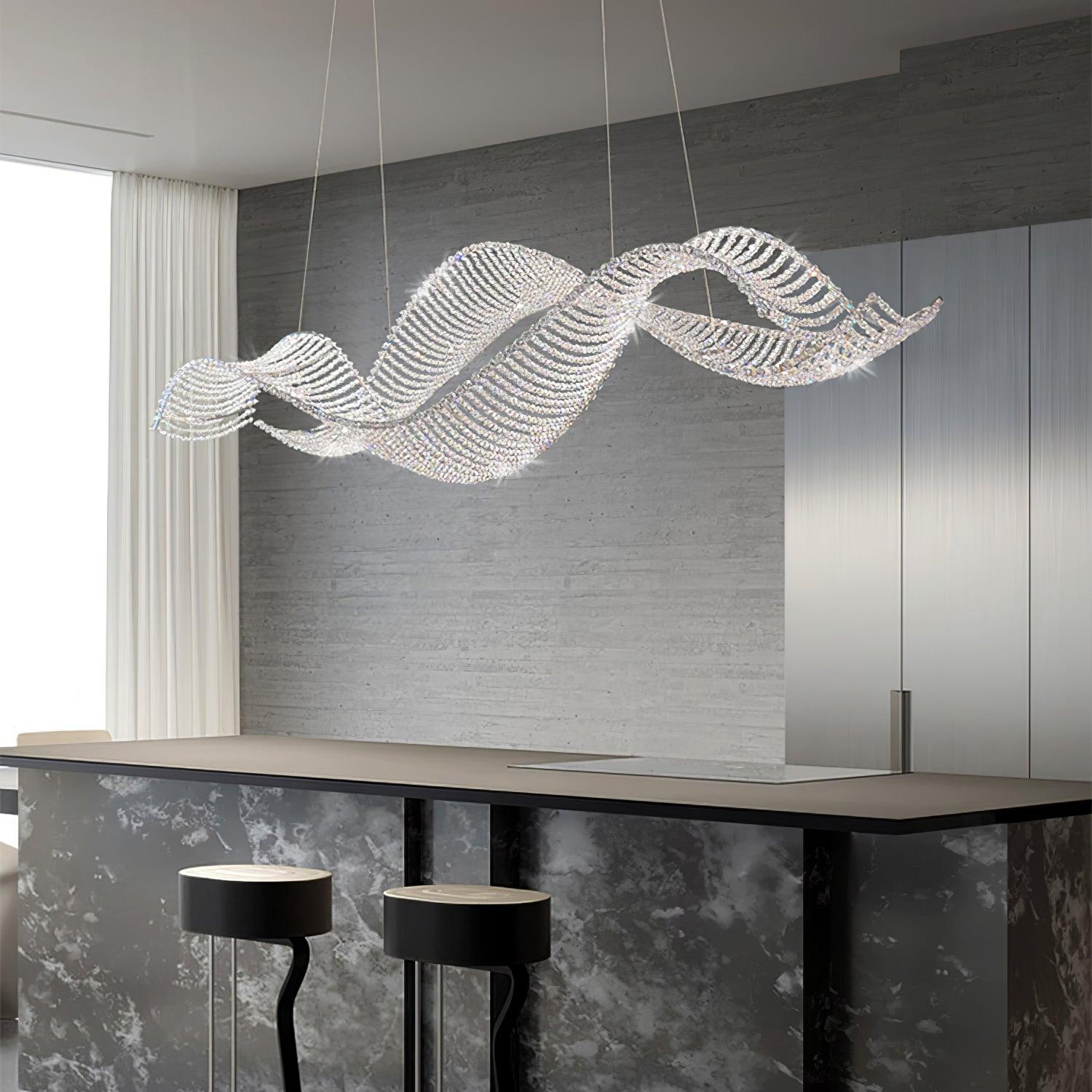 Alon Crystal Chandelier Luxury LED Pendant Light