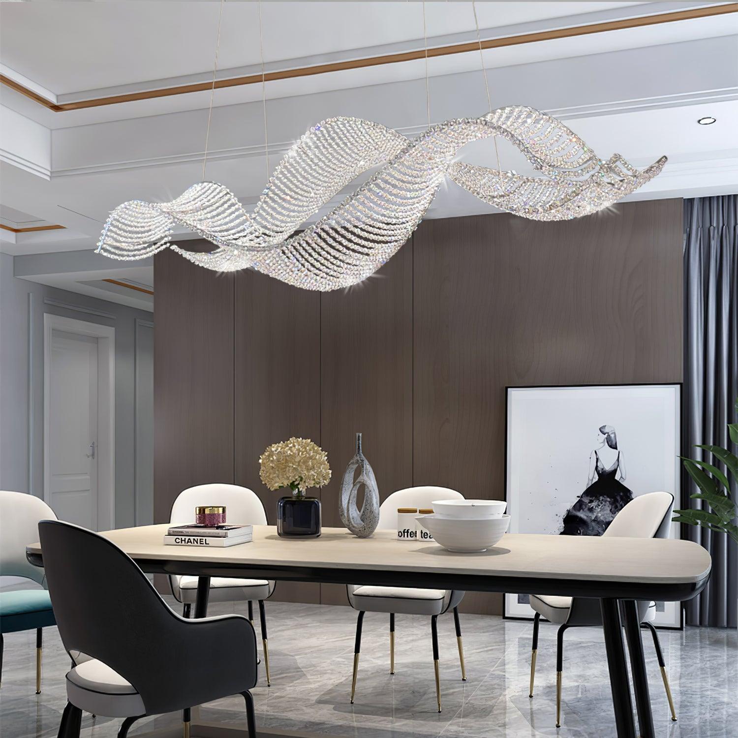 Alon Crystal Chandelier Luxury LED Pendant Light
