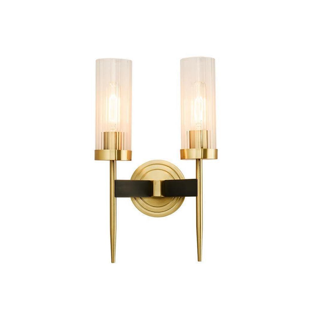 Vakkerlight Alouette Brass Wall Sconce with Dual Head Option