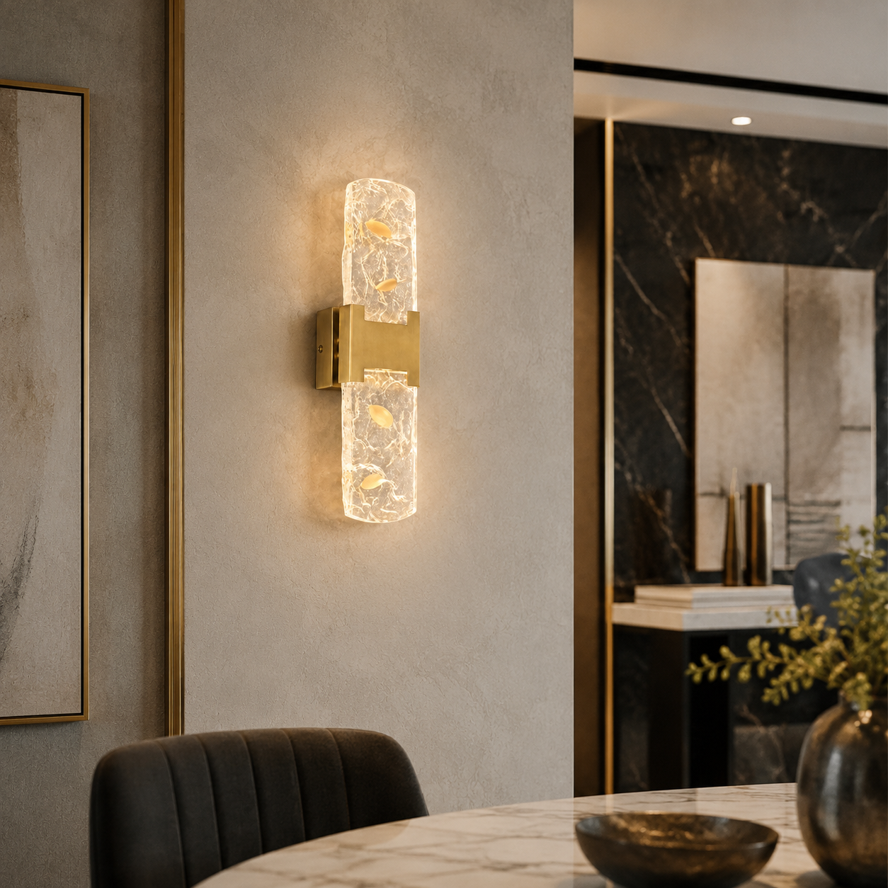 Alps Modern Crystal Wall Sconce