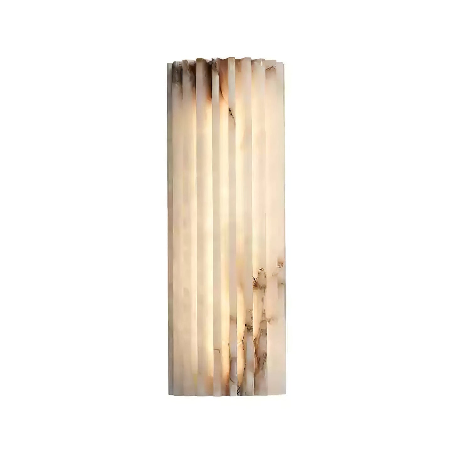Alvia Alabaster Hand‑Carved Wall Light with Integrated LED