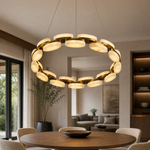 Amara Alabaster Round Ring Chandelier