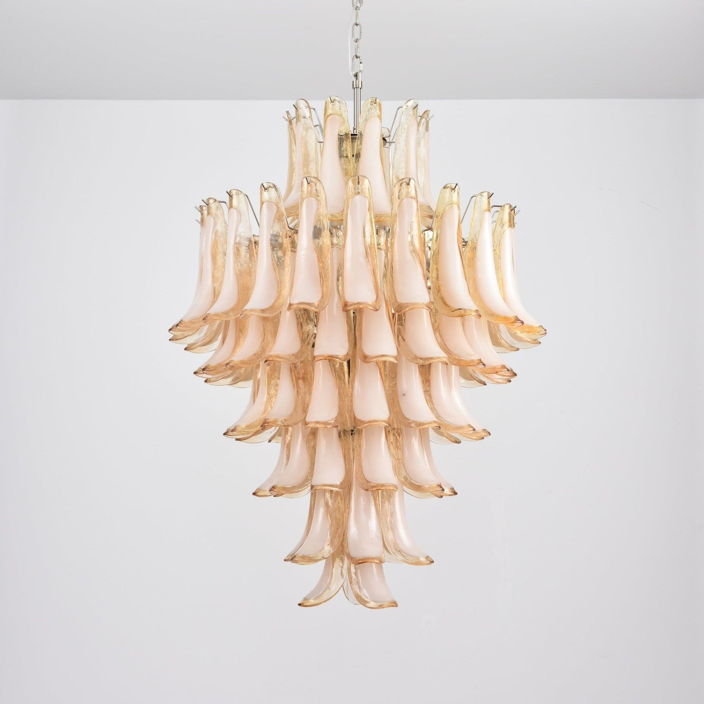 Amber Cloud Murano Glass Petals Chandelier - YIOSI