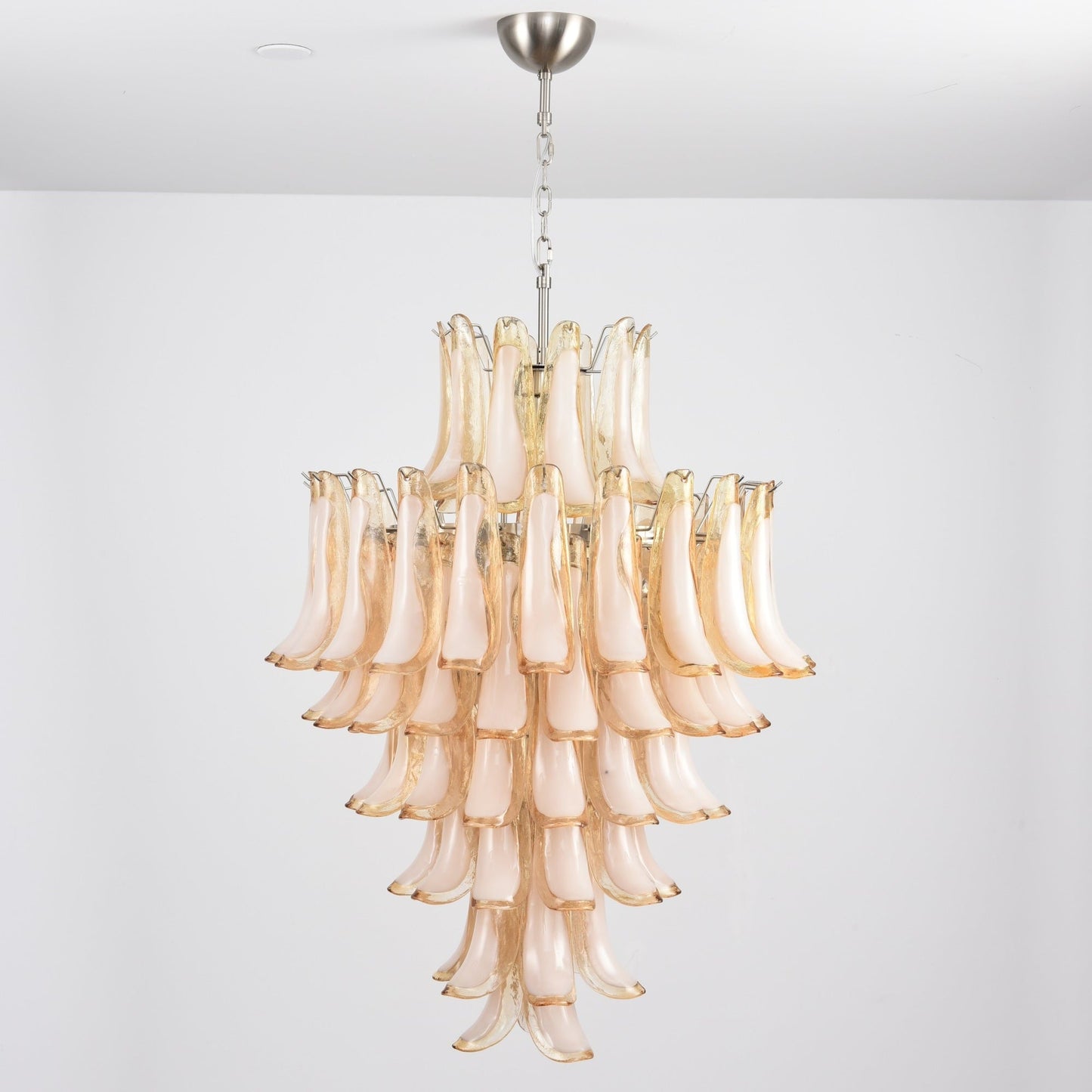 Amber Cloud Murano Glass Petals Chandelier - YIOSI