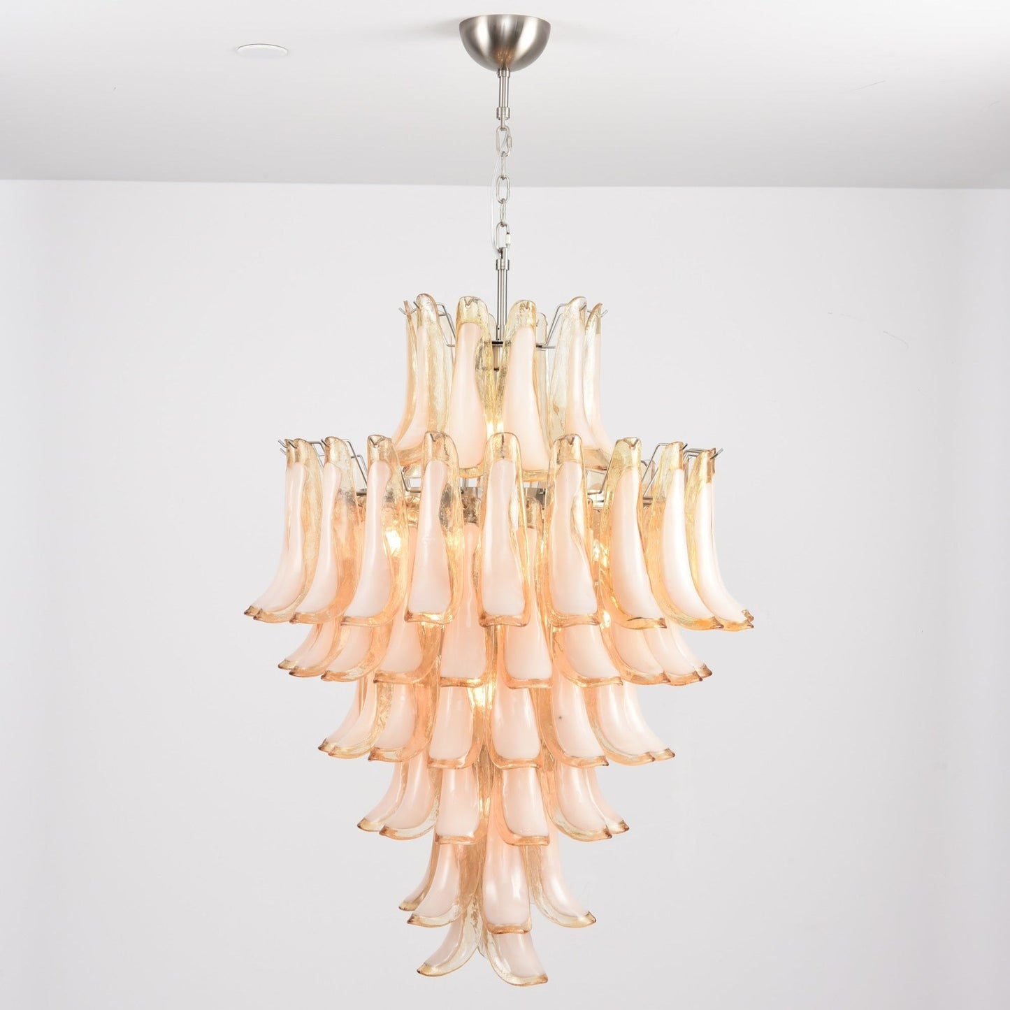 Amber Cloud Murano Glass Petals Chandelier - YIOSI