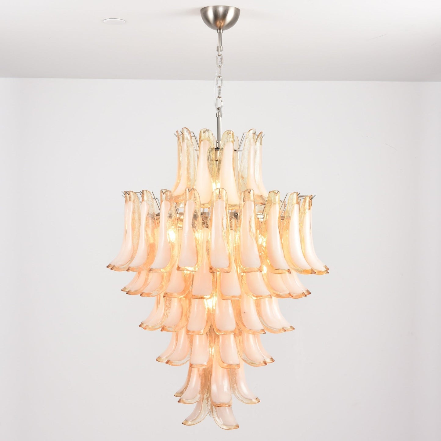 Amber Cloud Murano Glass Petals Chandelier - YIOSI