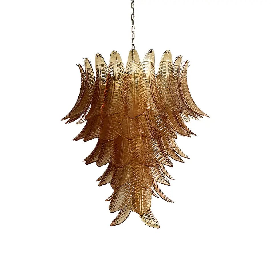 Amber Leaf Cascade Chandelier - YIOSI