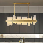 Amelie Brushed Brass & White LED Chandelier – Modern Luxury Lighting