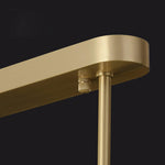 Amelie Brushed Brass & White LED Chandelier – Modern Luxury Lighting