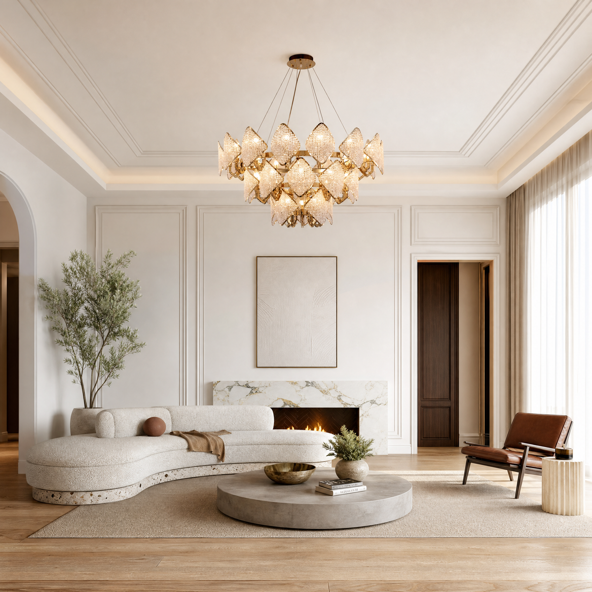 Ananas Pineapple Trio Chandelier