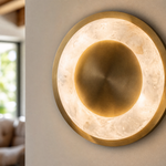 Anello Modern Alabaster Ceiling Light