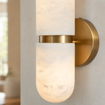 Anello Modern Brushed Brass Wall Sconce