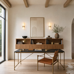 Anello Modern Brushed Brass Wall Sconce