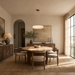 Anello Modern Round Alabaster Chandelier