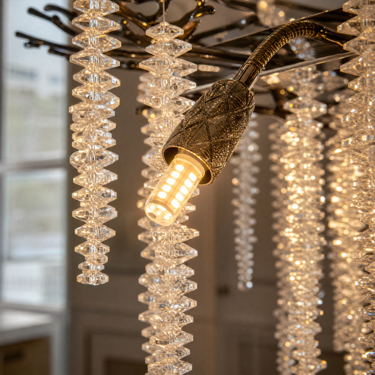 Aniseed Bead Branch Light L1200 - Black