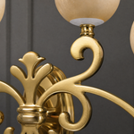 Antique 4-Orb Wall Alabaster