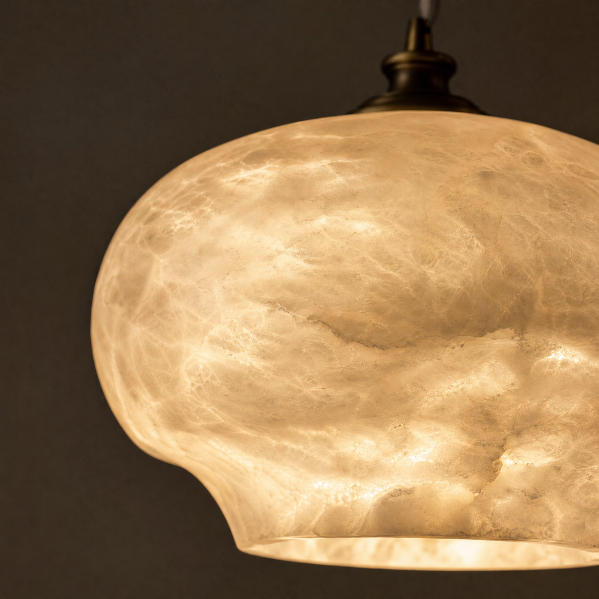 Apple Shape Pendant Alabaster