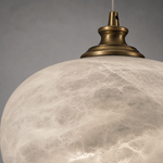 Apple Shape Pendant Alabaster