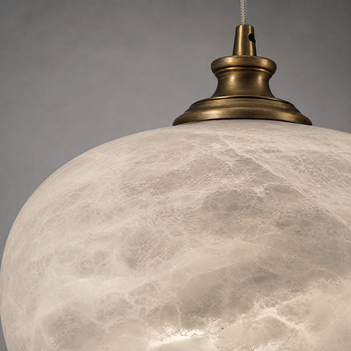 Apple Shape Pendant Alabaster