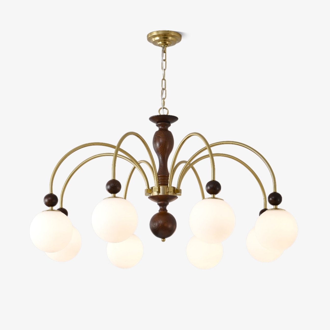Archway Walnut Color Chandelier - YIOSI